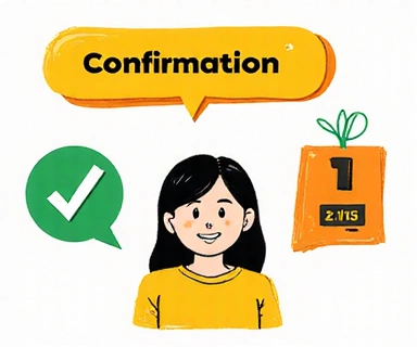 Illustration de confirmation d'envoi de message